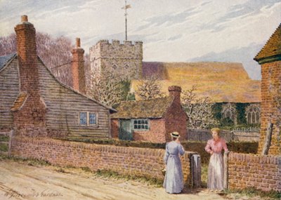 Appledore, Romney Marsh (litografía en color) de William Biscombe Gardner