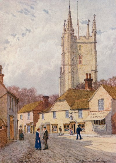 Coronation Square, Lydd (litografía en color) de William Biscombe Gardner