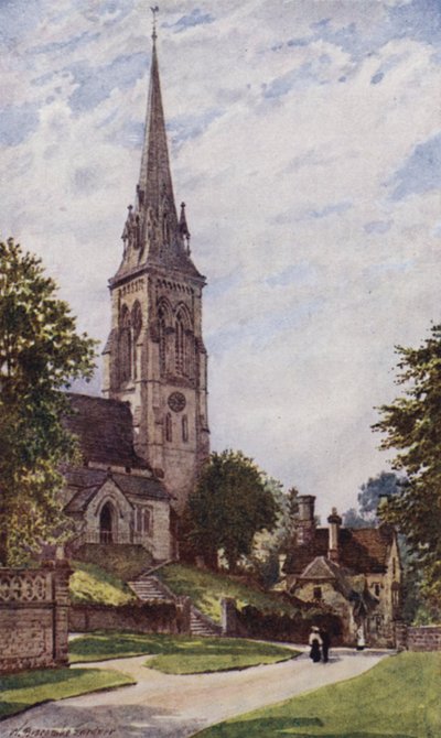 Iglesia de Edensor, Chatsworth de William Biscombe Gardner