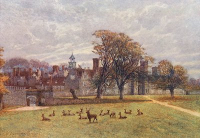 Knole House (litografía en color) de William Biscombe Gardner