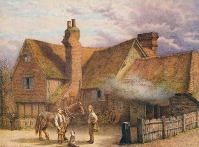 The Old Smithy, Shoreham (litografía en color) de William Biscombe Gardner