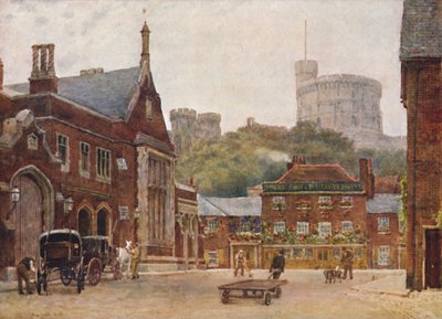 La Torre Redonda y la Estación de Ferrocarril del Suroeste, c1900 de William Biscombe Gardner