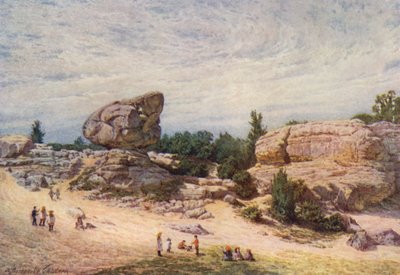 The Toad Rock, Rusthall Common, Tunbridge Wells (litografía en color) de William Biscombe Gardner