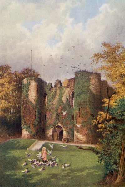 Castillo de Tonbridge (litografía en color) de William Biscombe Gardner