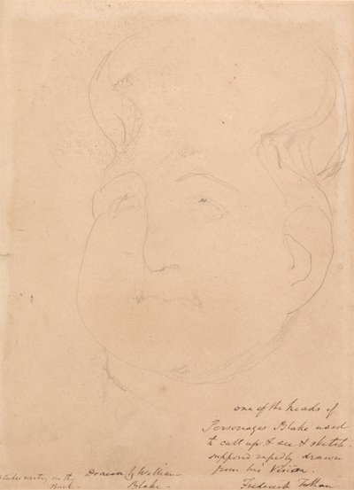 Una cabeza visionaria de William Blake