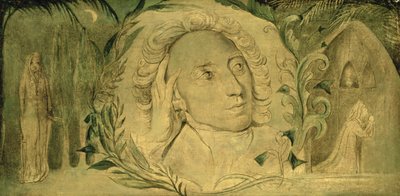 Alexander Pope, c.1800-03 (temple sobre lienzo) de William Blake