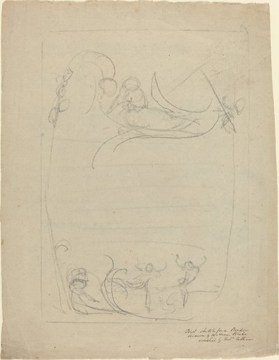 Un Hombre Armado Despreciando a una Mujer de William Blake
