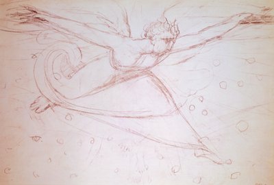 Ángel caminando, dibujo de William Blake (1757-1827) de William Blake