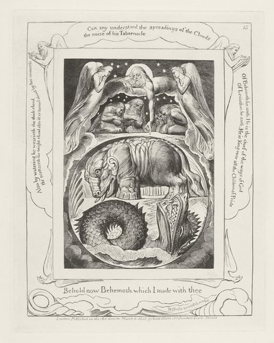 He aquí ahora Behemot que hice contigo de William Blake