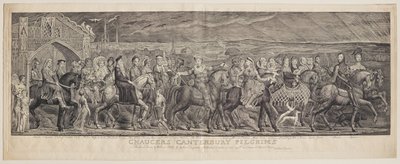 Los peregrinos de Canterbury de Chaucer de William Blake