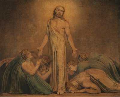 Aparición de Cristo a los Apóstoles tras la Resurrección de William Blake