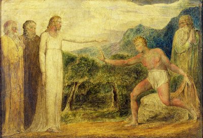 Cristo dando vista a Bartimeo de William Blake