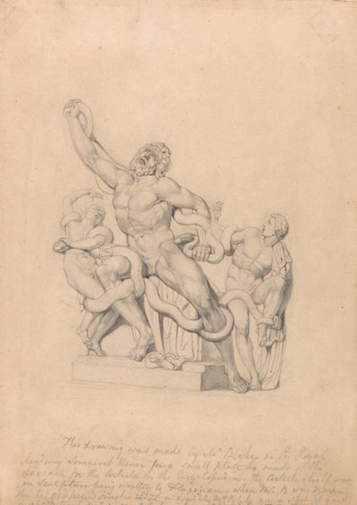 Copia del Laocoonte, para la Enciclopedia de Rees de William Blake