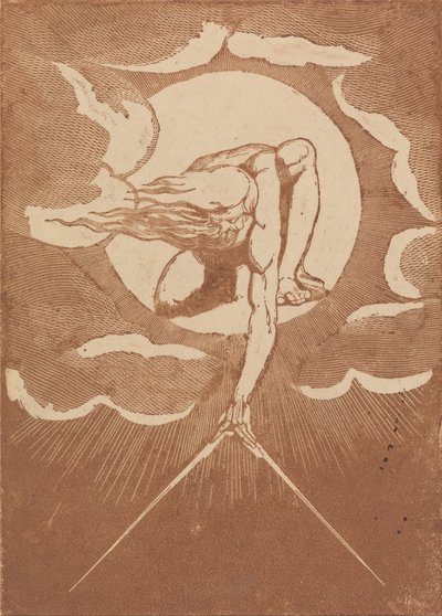 Europa. Una Profecía, Frontispicio Prueba de Impresión de William Blake