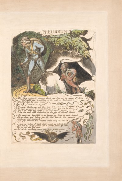 Europa. Una Profecía, Lámina 3, Preludio de William Blake