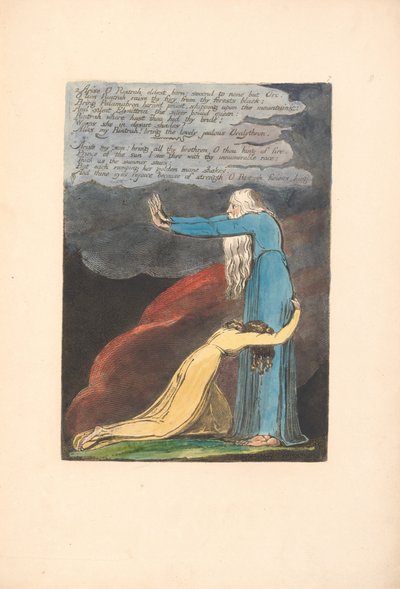 Europa. Una Profecía, Lámina 9, Levántate O Rintrah . . . . (Bentley 11) de William Blake