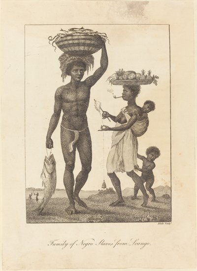 Familia de esclavos de Loango de William Blake
