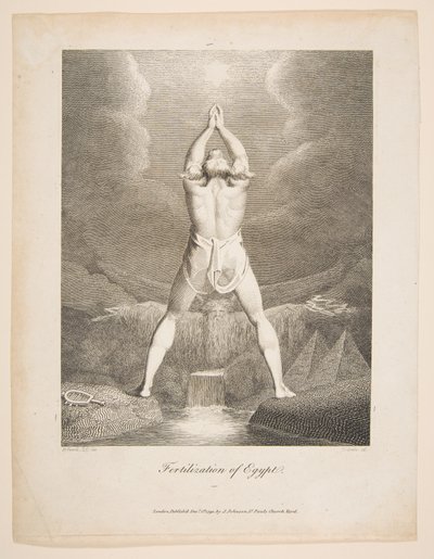 Fertilización de Egipto Erasmus Darwin, El Jardín Botánico, 1791 de William Blake