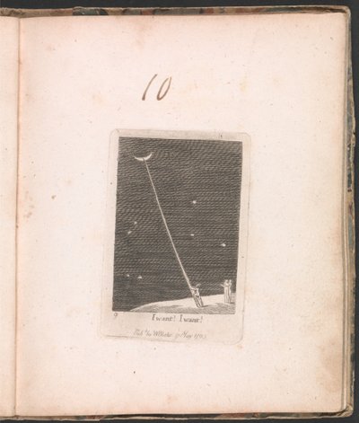 Para niños. Las puertas del paraíso, Placa 11, ¡Quiero! ¡Quiero! de William Blake