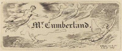 Tarjeta de George Cumberland de William Blake