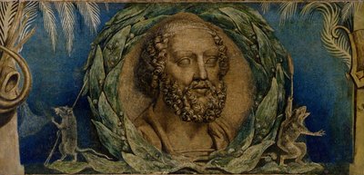 Homero, c.1800-03 (temple sobre lienzo) de William Blake