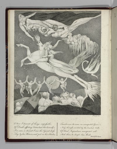 Ilustración para "Leonora, un cuento" de Gottfreid Augustus Bürger, grabado por Perry, 1796 de William Blake