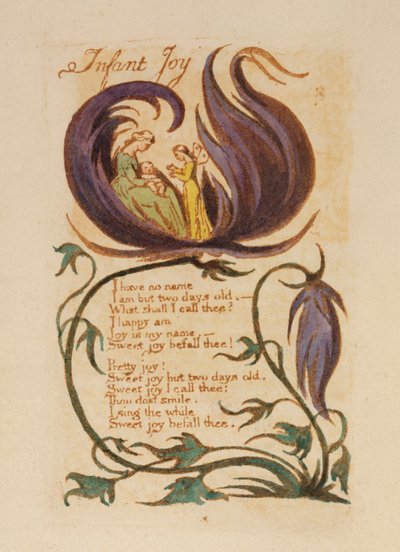 Alegría infantil, de "Canciones de inocencia", 1789 de William Blake