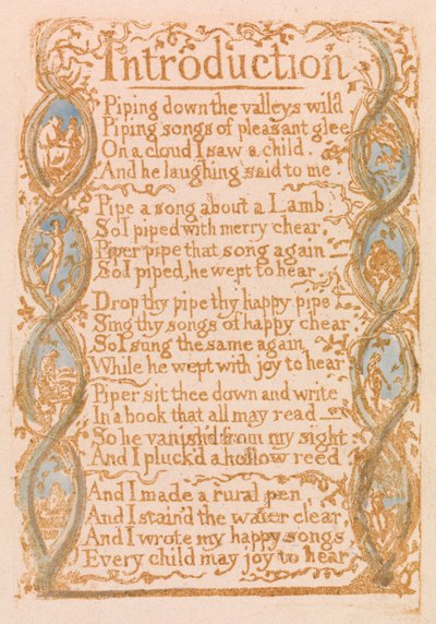Einführung (Tafel 3) de William Blake