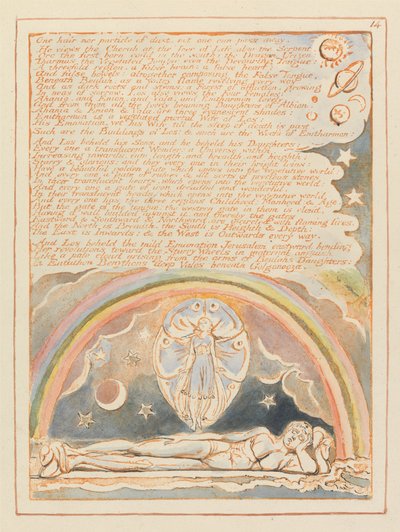 Jerusalén, Placa 14, Ni un cabello ni una partícula de polvo... de William Blake