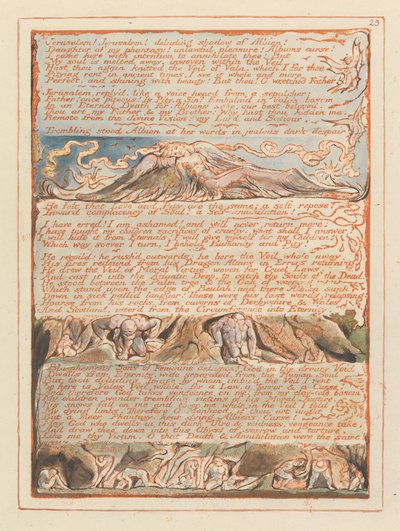 Jerusalén, lámina 23, ¡Jerusalén! ¡Jerusalén!... de William Blake