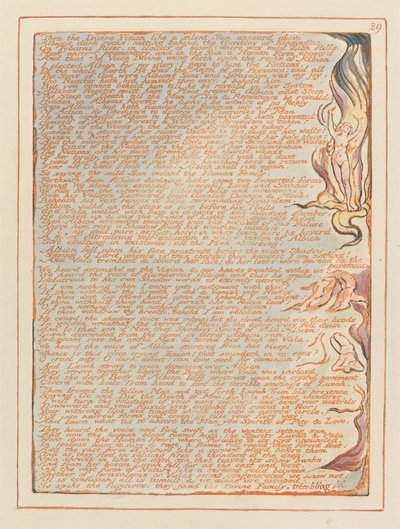 Jerusalén, Lámina 29, Entonces la Visión Divina.... de William Blake