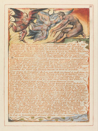 Jerusalén, Placa 30, Y los dos que escaparon... de William Blake