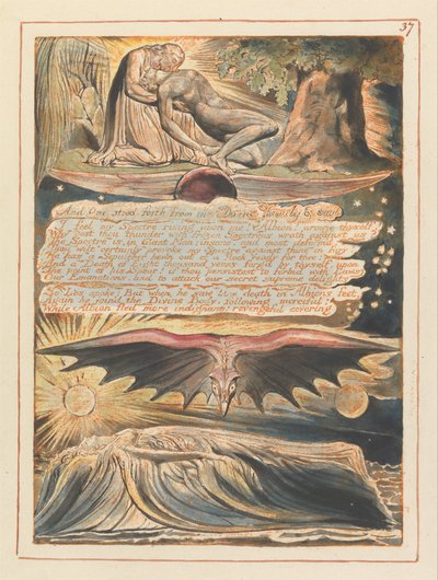 Jerusalén, Placa 37, Y Uno se adelantó... de William Blake