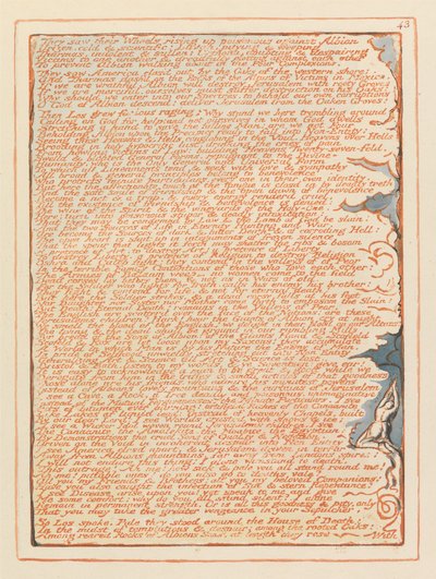 Jerusalén, Placa 43, Vieron sus ruedas... de William Blake