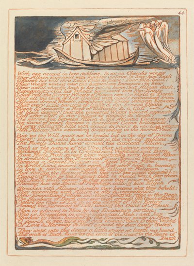 Jerusalén, lámina 44, Con un solo acuerdo... de William Blake