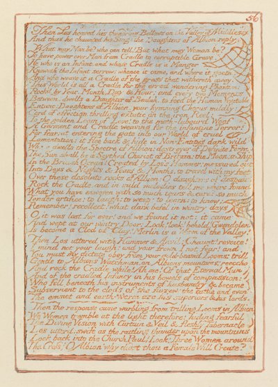 Jerusalén, lámina 56, Entonces Los levantó... de William Blake