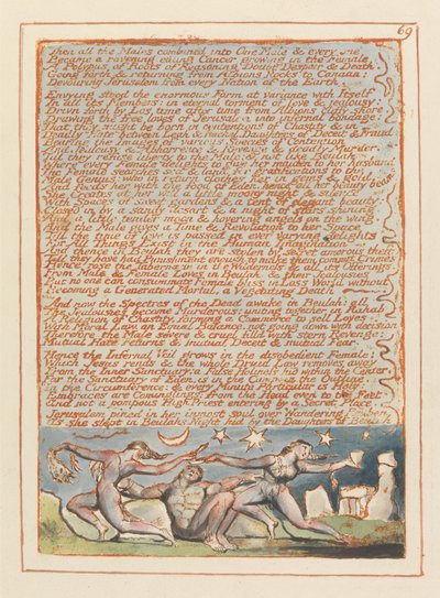Jerusalén, lámina 69, Entonces todos los hombres... de William Blake