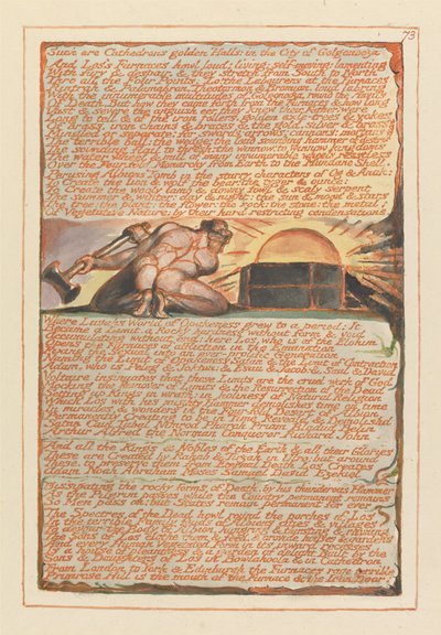 Jerusalén, Placa 73, Tales son los Salones Dorados de Cathedron de William Blake