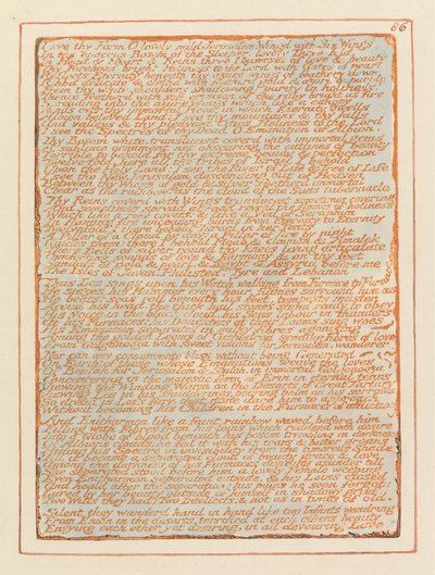 Jerusalén, Lámina 86, Veo tu Forma.... de William Blake
