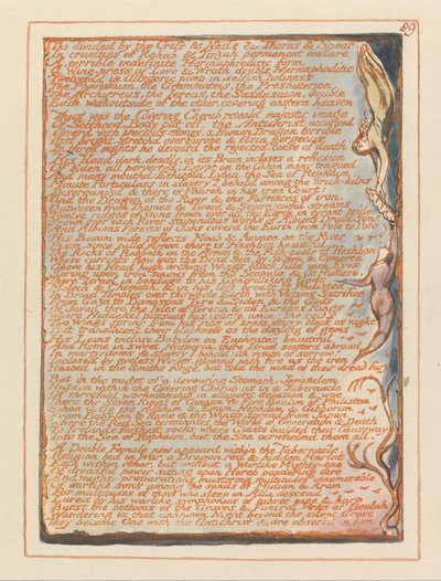 Jerusalén, Placa 89, Aunque dividido por la Cruz de William Blake