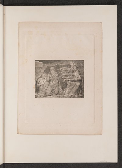 Job reprendido por sus amigos de William Blake