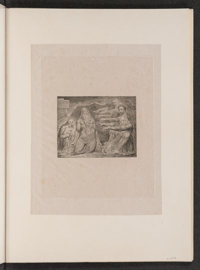 Job reprendido por sus amigos de William Blake