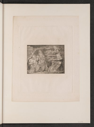Job Reprendido por sus Amigos de William Blake
