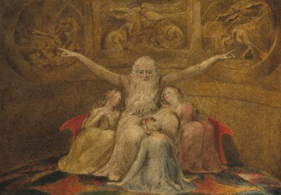 Job y sus hijas de William Blake