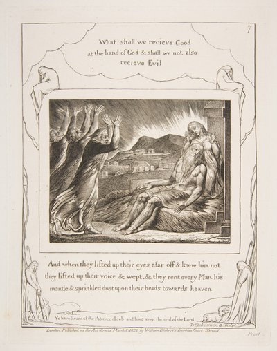 Los consoladores de Job, de Ilustraciones del Libro de Job de William Blake