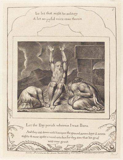 La desesperación de Job de William Blake
