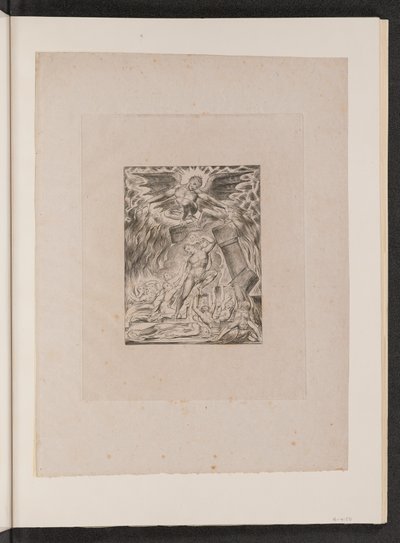 Los hijos e hijas de Job abrumados por Satanás de William Blake
