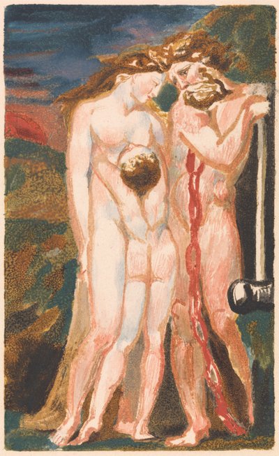 Primer libro de Urizen, lámina 18 (Bentley 21) de William Blake