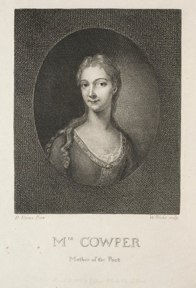Mrs. Cowper, Madre del Poeta de William Blake