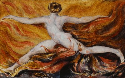 ¡Oh! Llamas de deseos furiosos: Placa 3 de Urizen, 1796 de William Blake
